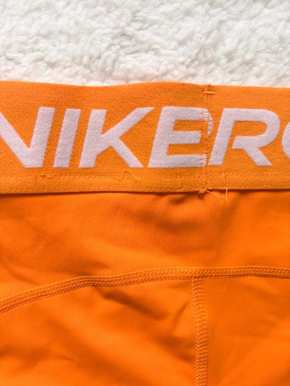 Nike Pro Orange Compression Shorts Women’s Medium Activewear - Picture 9 of 10